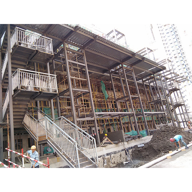 Escalera de acero para residencia, edificio de oficinas, fábrica
